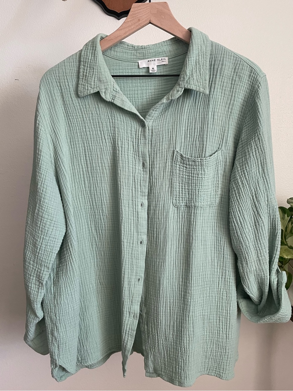Anne Klein Muslin Button Up
